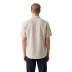 Gianni Lupo Beige Linen Shortsleeve Shirt