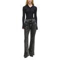 Karl Lagerfeld Black Recycled Cotton Mom Jeans