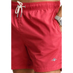 Gant Red Recycled Polyamide Swim Shorts