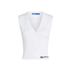 Karl Lagerfeld White Viscose Tank Tops