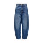 Jacqueline De Yong Blue Cotton Mom Jeans