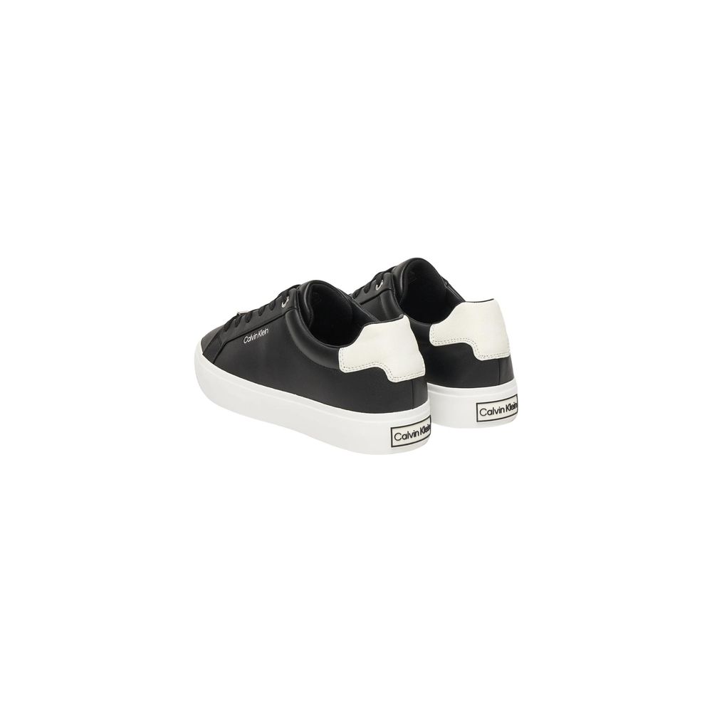 Calvin Klein Black Leather Low Top Sneakers