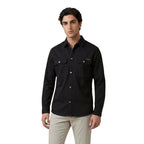 Calvin Klein Jeans Black Cotton Dress Shirt