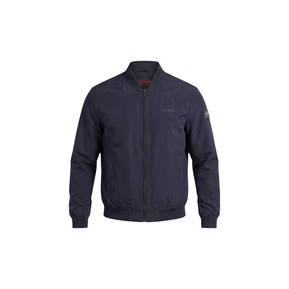Guess Blue Polyester Bomber