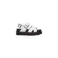 Dr. Martens White Leather Strap-On Sandals