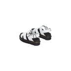 Dr. Martens White Leather Strap-On Sandals