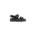 Dr. Martens Black Leather Flat Sandals
