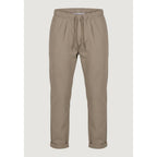 Gianni Lupo Brown Polyester Casual Pants