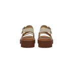 Timberland Beige Leather Platform Sandals