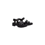 Timberland Black Leather Platform Sandals
