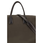 Saint Laurent Brown Calf Leather Bos Taurus Handbag