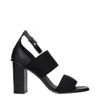 Max Mara Black Fabric Platform Sandals