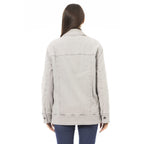 Jacob Cohen Gray Cotton Women Jacket - Eljoys Fashion 