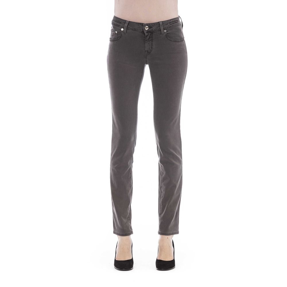 Jacob Cohen Gray Cotton Women Jeans - Eljoys Fashion 