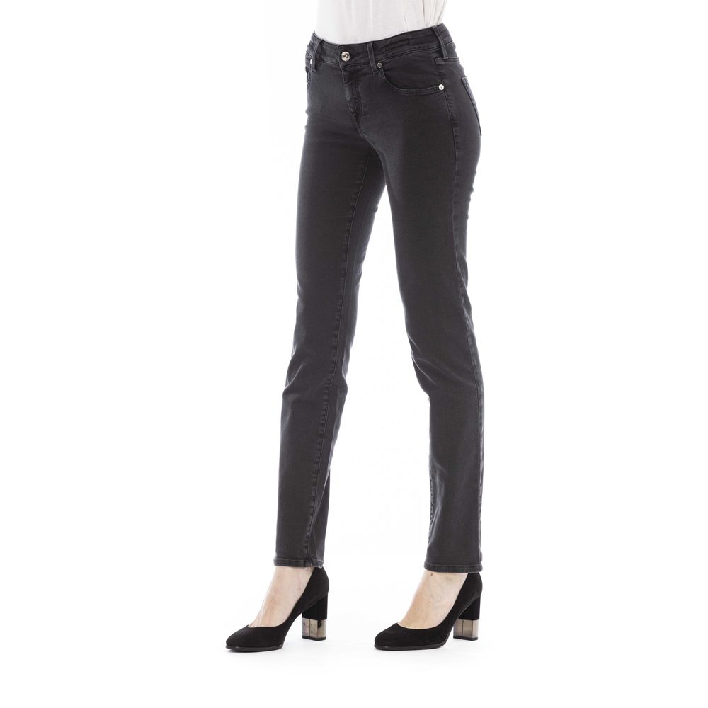 Jacob Cohen Black Cotton Women Jeans - Eljoys Fashion 