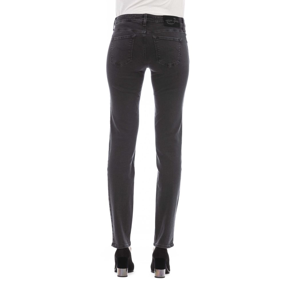 Jacob Cohen Black Cotton Women Jeans - Eljoys Fashion 