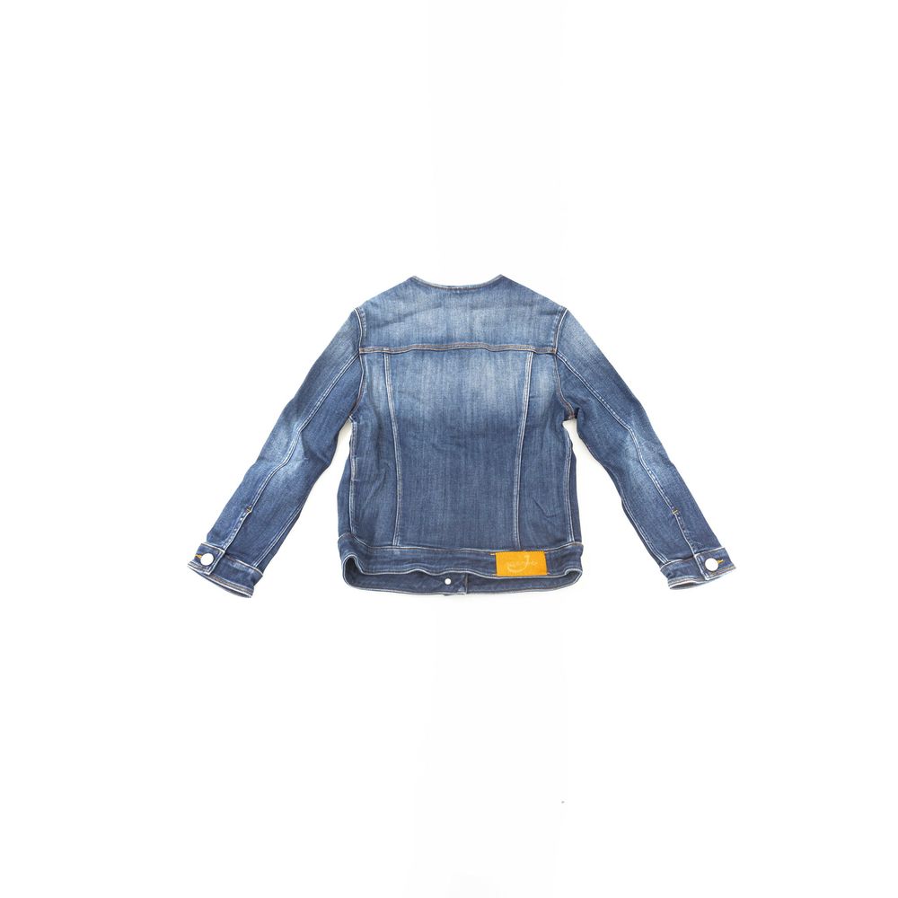 Jacob Cohen Blue Cotton Women Jacket - Eljoys Fashion 
