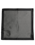 Dolce & Gabbana Black White Patterned Pocket Square Scarf - Eljoys Fashion 