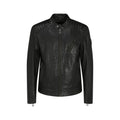Belstaff Black Lamb Ovis Aries Leather Jacket