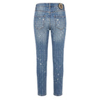 Philipp Plein Blue Cotton Women Jeans