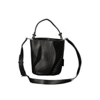 Desigual Nero Poliuretano Women's Bag with Shoulder Strap and Internal Pocket