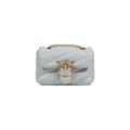 PINKO Gray Leather Handbag