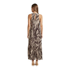 Guess Brown Polyester Long Dress