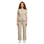 Only Beige Cotton Mom Jeans