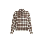 Max Mara Brown Cotton Pattern Shirt