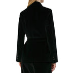 Max Mara Black Cotton Full-Length Jacket