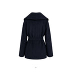 Max Mara Blue Virgin Wool Coat