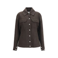 Max Mara Brown Wool Oves Aries Full-Length Jacket