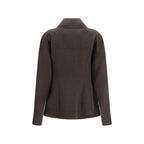 Max Mara Brown Wool Oves Aries Full-Length Jacket