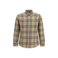 Burberry Beige Cotton Pattern Shirt - Eljoys Fashion 