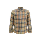 Burberry Beige Cotton Pattern Shirt - Eljoys Fashion 