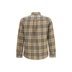 Burberry Beige Cotton Pattern Shirt - Eljoys Fashion 