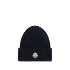Moncler Blue Wool Oves Aries Beanie