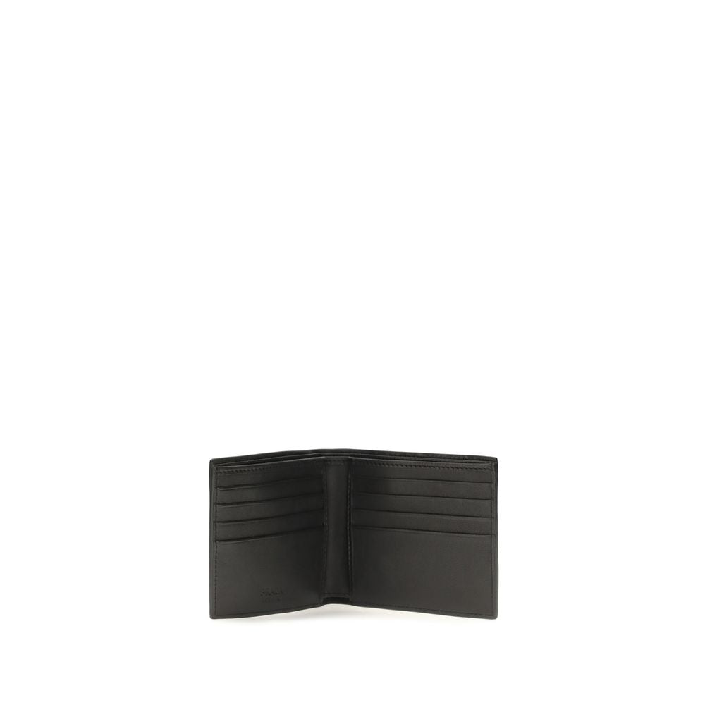 Prada Black Calf Leather Bos Taurus Wallet - Eljoys Fashion 