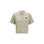Isabel Marant Étoile Gray Cotton Polo Shirt
