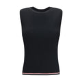 Thom Browne Black Wool Oves Aries Sleeveles T-Shirt