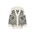 Max Mara White Virgin Wool Cardigan