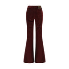 Jacob Cohen Bordeaux Cotton Flared Jeans