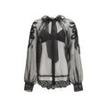 Ermanno Scervino Black Silk Blouse