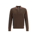 Burberry Brown Wool Oves Aries Dress Shirt