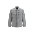 Woolrich Gray Wool Oves Aries Full-Length Jacket