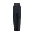 Ermanno Scervino Black Viscose Casual Pants