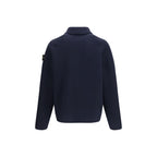 Stone Island Blue Wool Oves Aries Jacket