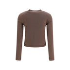 Jacquemus Brown Cotton Long Sleeve T-Shirt