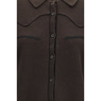 Guest in Residence Brown Denim Shirt