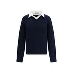 Balenciaga Blue Cotton Sweatshirt